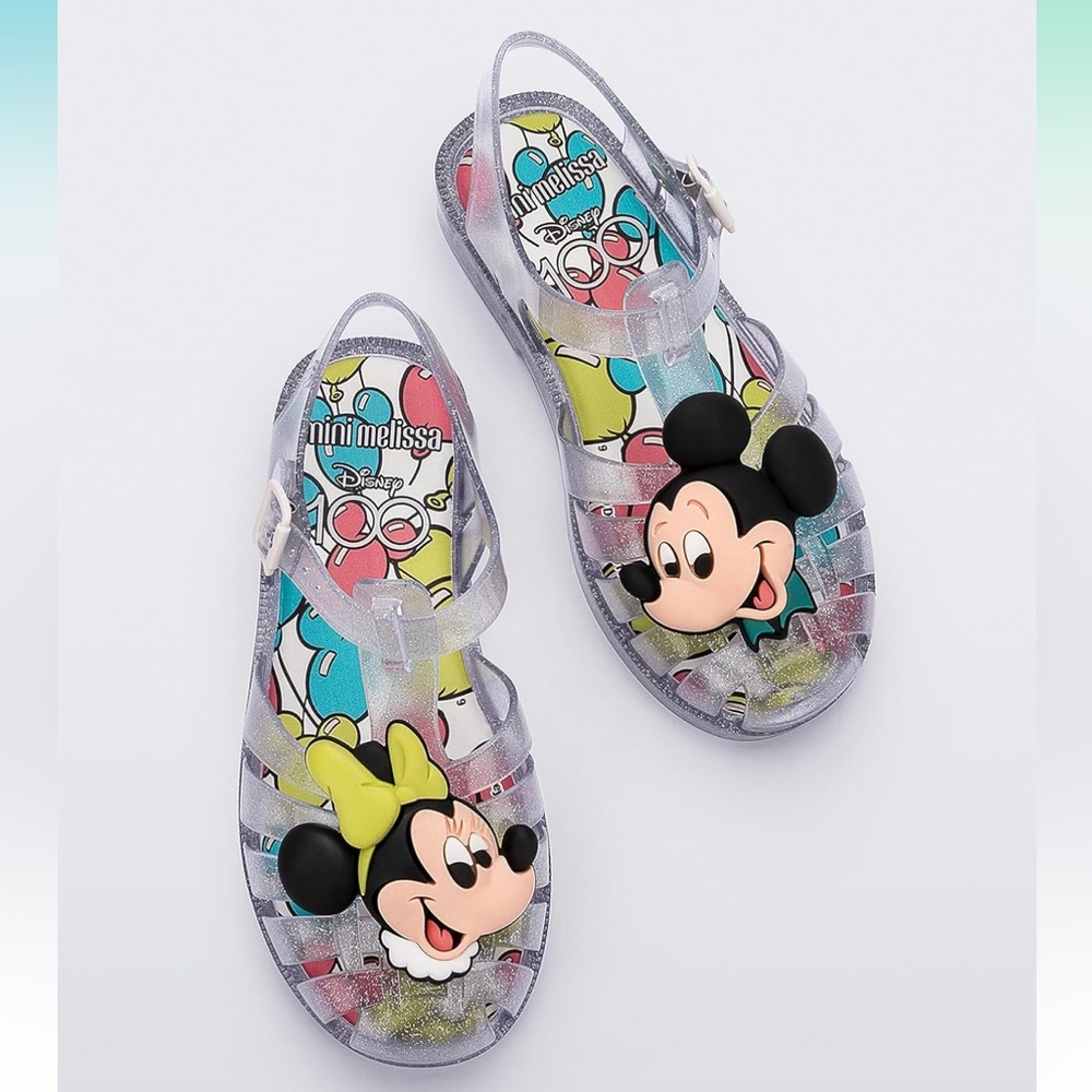 Disney Mini Melissa Mickey & Minnie Possession Fisherman Jelly Sandal NIB